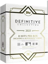FULL SEALED CASE (2x BOXES) of 2025 TOPPS DEFINITIVE BASEBALL HOBBY