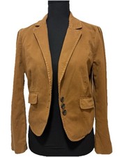 Zara Basic Camel Brown Soft Twill Blazer Jacket Women s S Casual