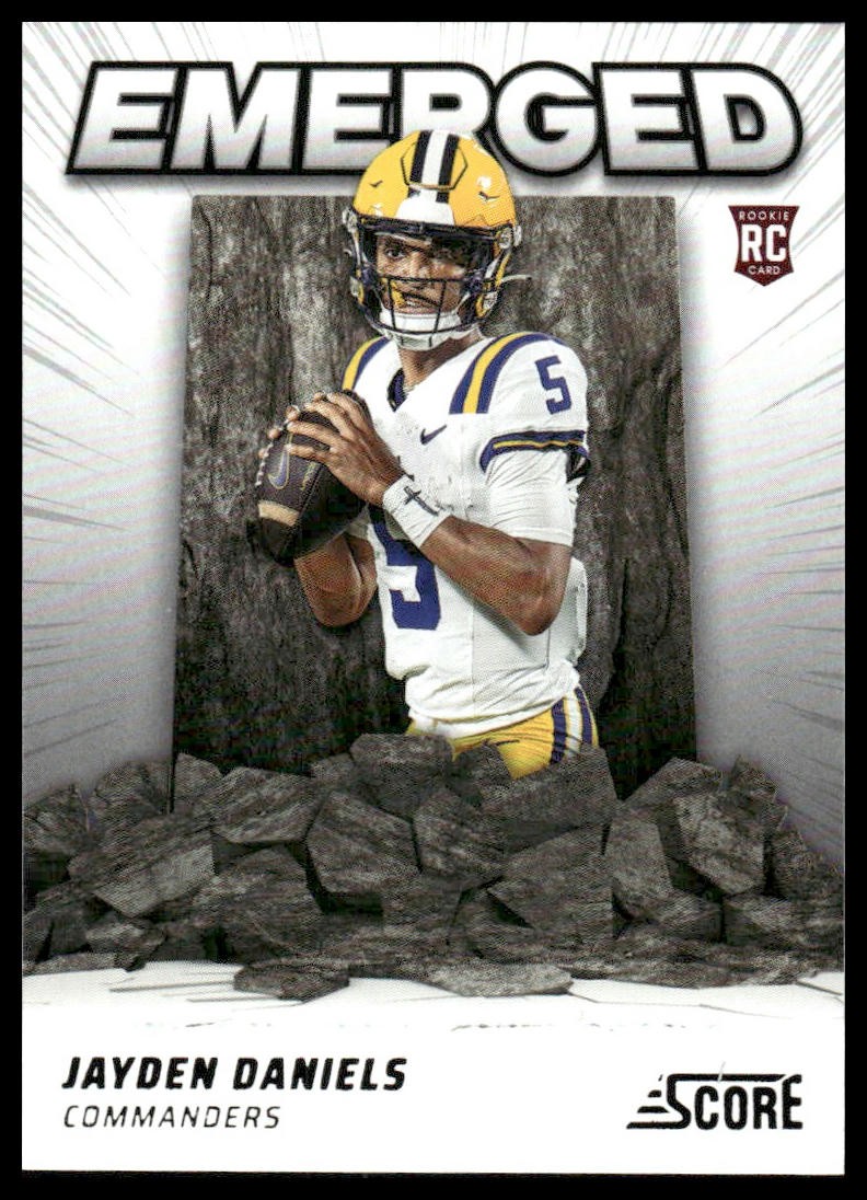 2024 Score #EM-JDS Jayden Daniels Rookie Emerged Washington Commanders