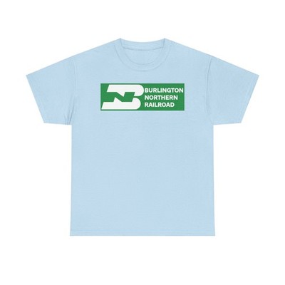 Burlington Northern Railroad Vintage Train Railway Logo T-Shirt