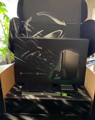 Xbox One X Platinum Taco Bell Eclipse Limited Edition Console Bundle *