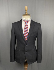 Hugo Boss Men's Black Wool Summer Blazer Jacket Size 50