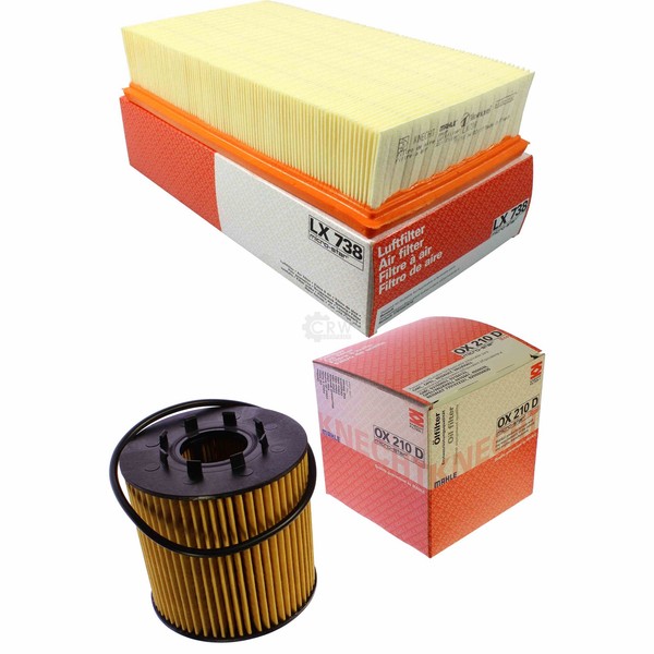 Mahle / Knecht Set Filterpaket Luftfilter LX 738 ÖLfilter OX 210D-image