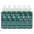 Blue Juice Synthetic Trumpet Valve Oil for Fast Valve Action, 2oz ea, 6pk