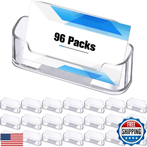 Business Card Holder for Desk, Acrylic Business Card Holder Clear Business Ca