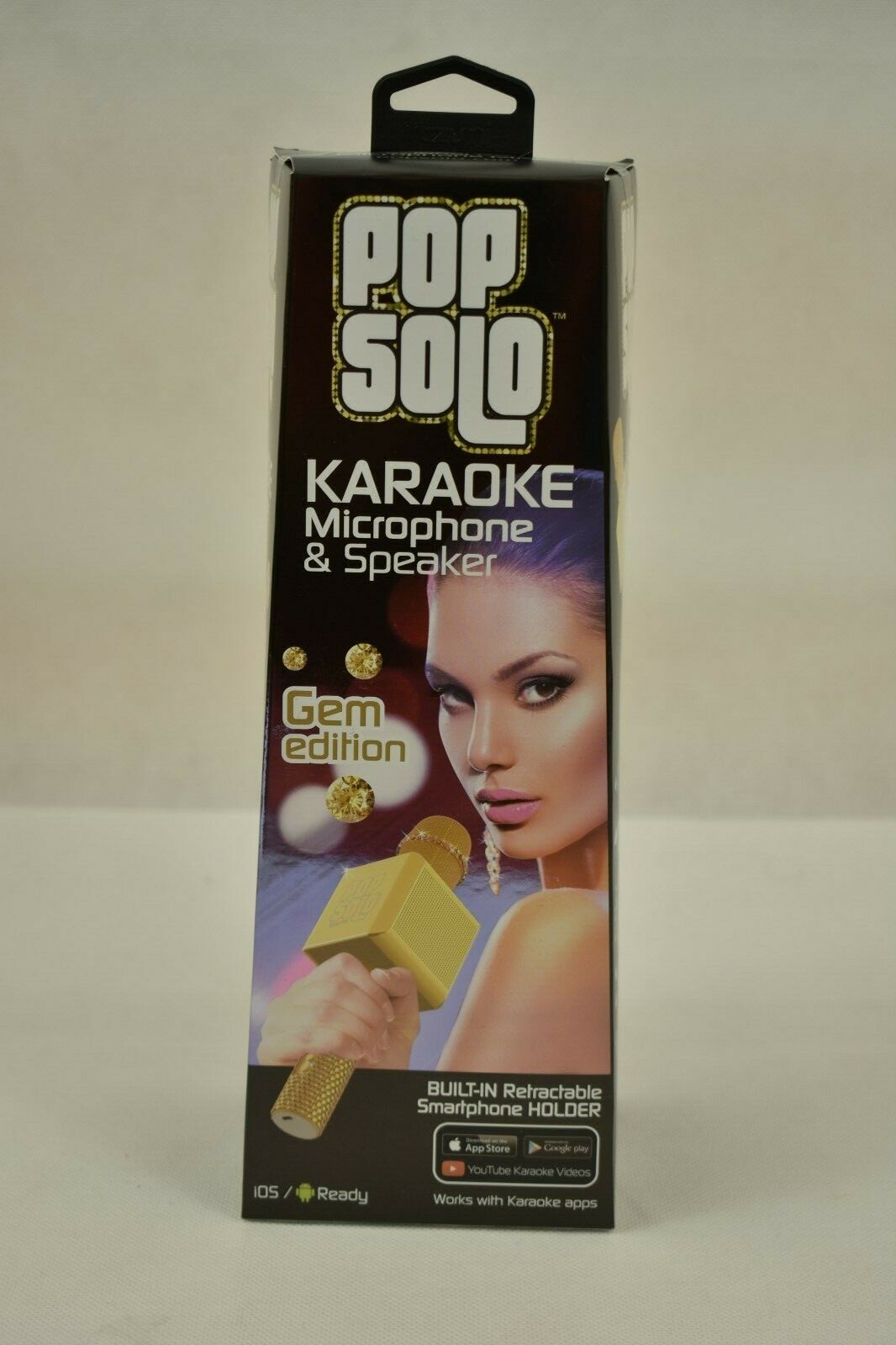 pop solo karaoke microphone and speaker