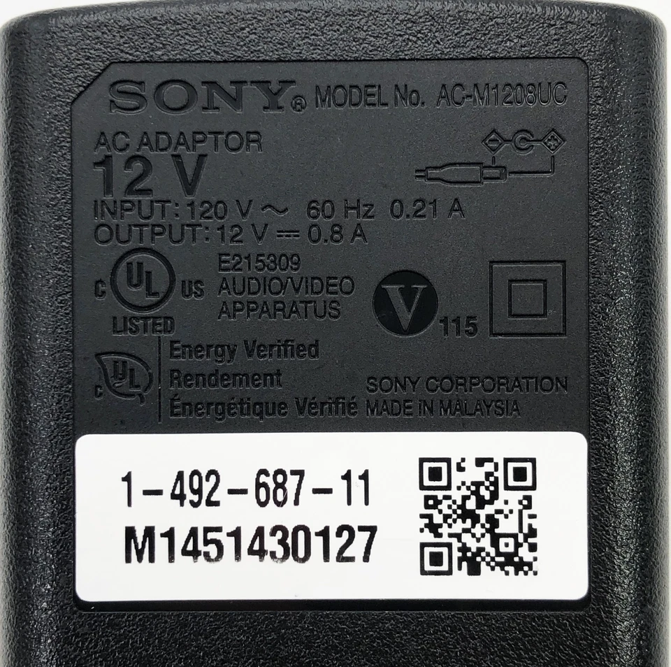 Original Sony AC Power Adapter for BDP-BX350 BDP-BX370 BDP-BX520 Media Player - Image 2 of 4