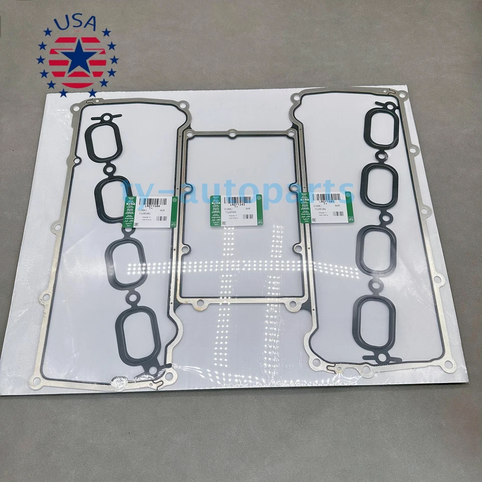New Set of 3 Intake Manifold Gaskets For 2010-2018 LAND ROVER Range Rover Sport Foto 2 de 4