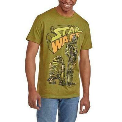 New Disney Star Wars Team Bots R2d2 C3po Tee T-shirt droids 