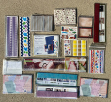 Creative Memories Mixed Lot - Paper Strips Journal Mats Stickers Stencils Lot 4