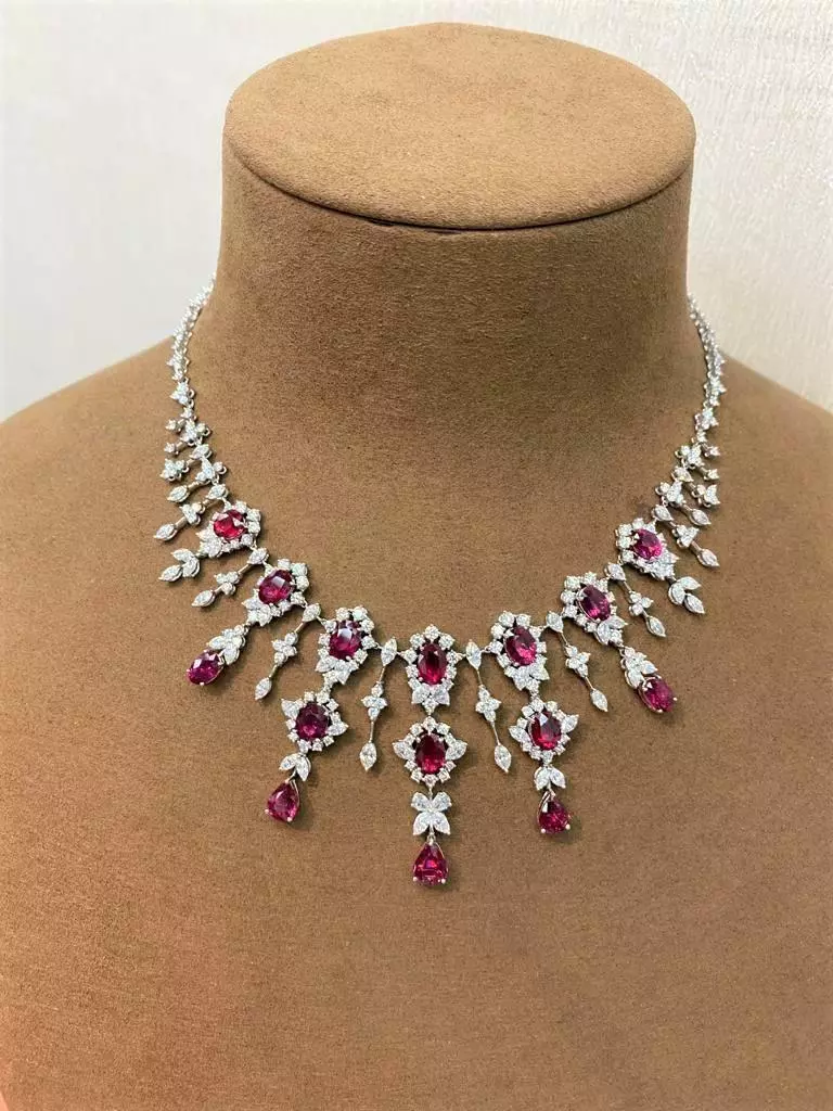 Diamond necklace clearance sale