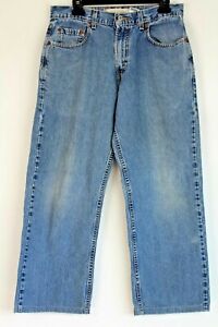 Levi's 569 Womens 31 Blue Med Wash Straight Relaxed Fit High Waisted ...