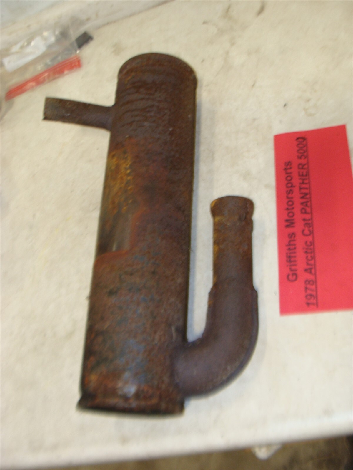 1978 Arctic Cat Panther 5000 500 f/c oem exhaust pipe muffler silencer can