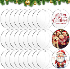 Acrylic Circles 3 Inch Acrylic Ornament Blanks for Crafts