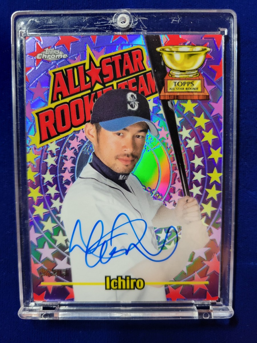 ? 2020 Topps Chrome Ichiro All Star Rookie Team On-Card AUTO 