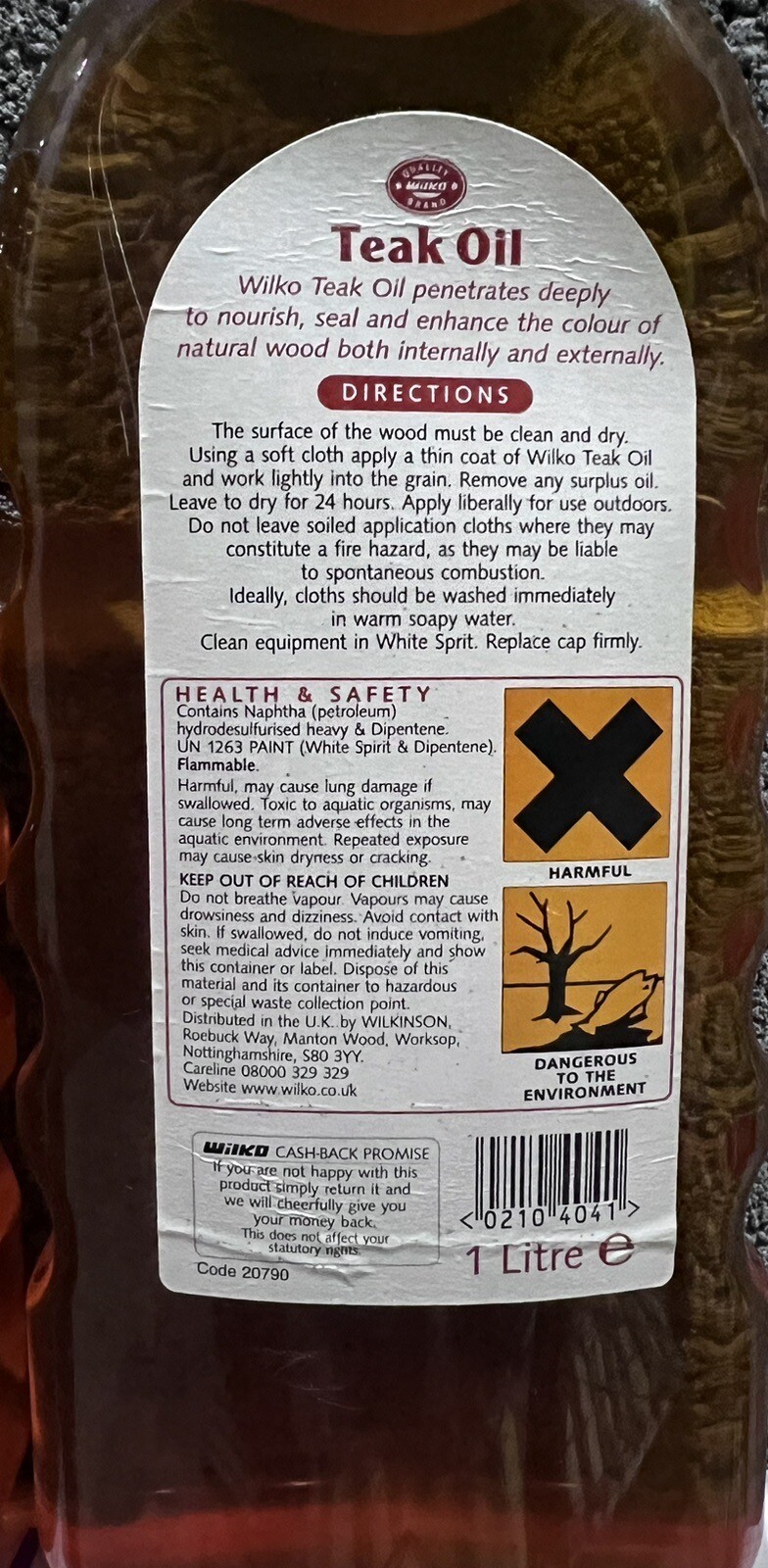 Teak Oil Garden Furniture Oil to Protect & Restore Outdoor Wood