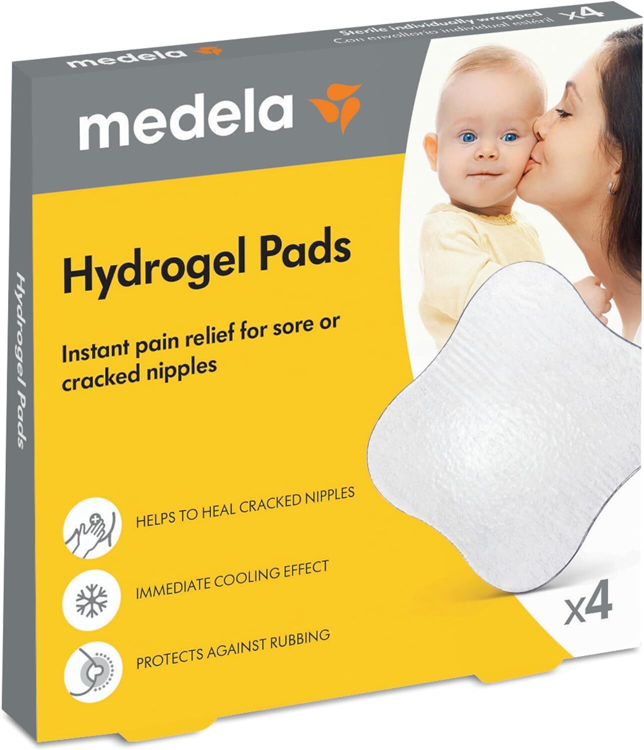 Medela Hydrogel Pads | Pain Relief for Sore or Cracked Nipples |...