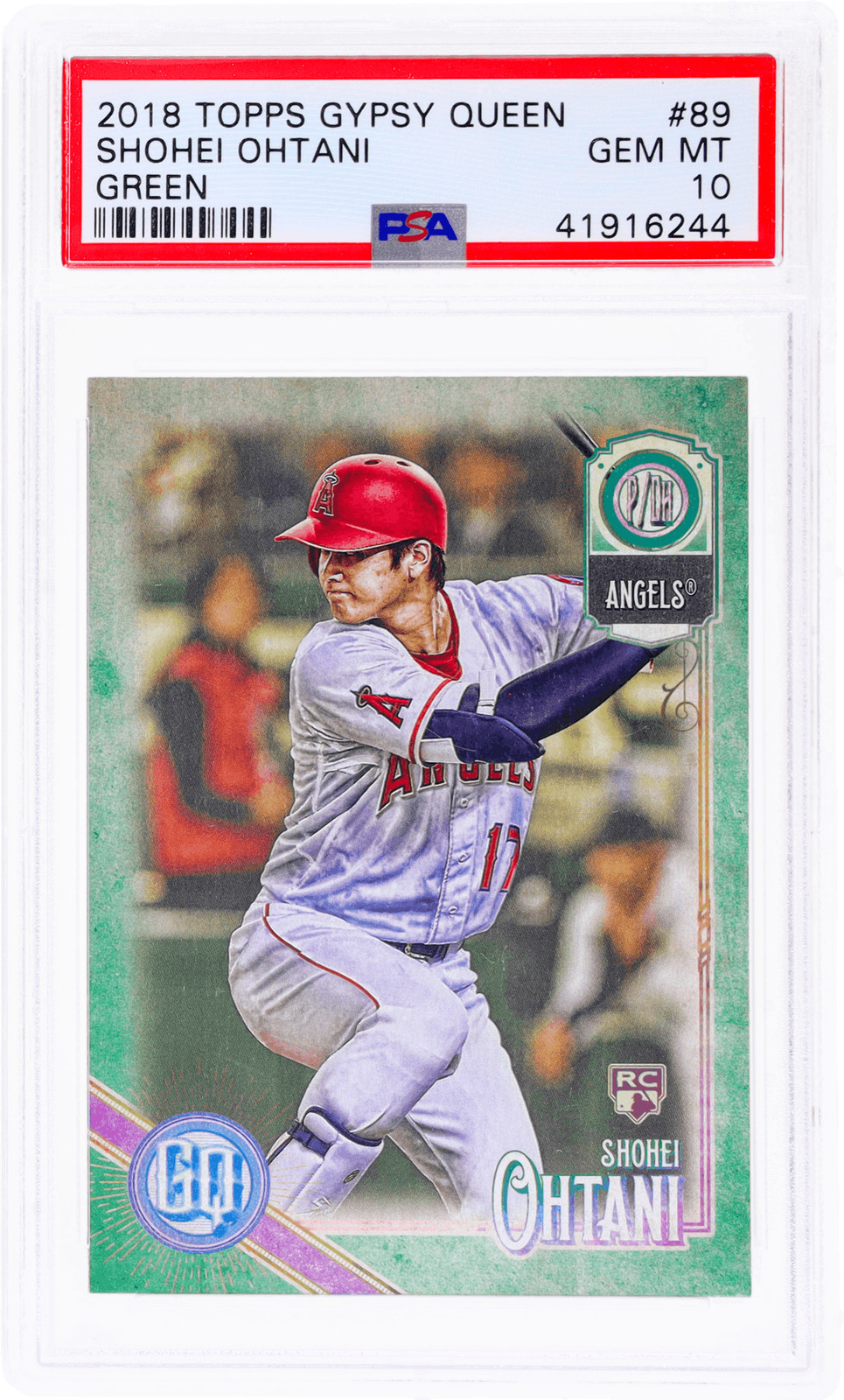 2018 Topps Gypsy Queen Shohei Ohtani Green #89 PSA 10 Rookie RC