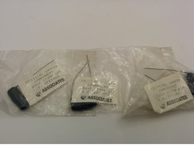 G.E. EP25X43 CAPACITOR, .0047 1200V +5% CRITICAL SAFETY COMPONENT (LOT OF 3) NIB