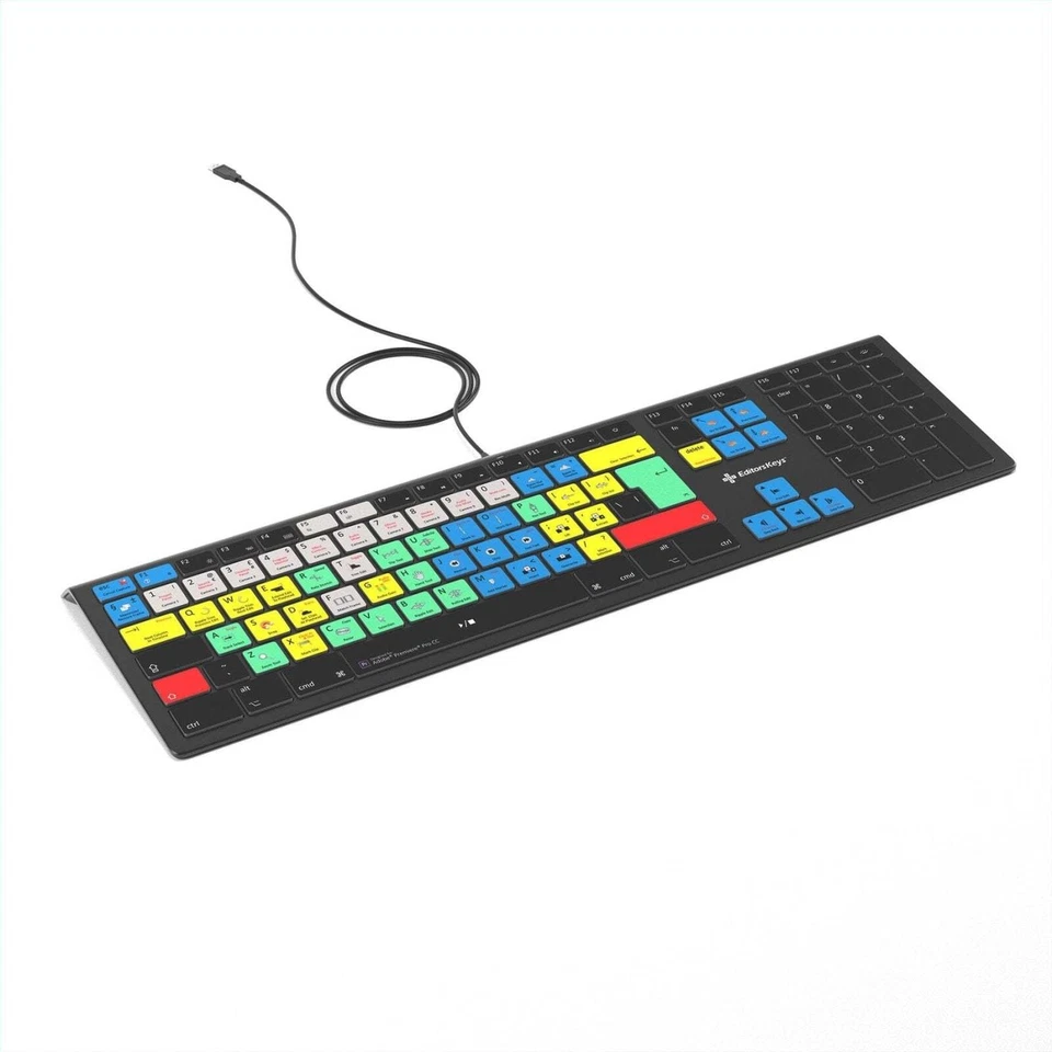 Adobe Premiere Pro Keyboard - Backlit - For Mac or PC - Bild 2 von 4