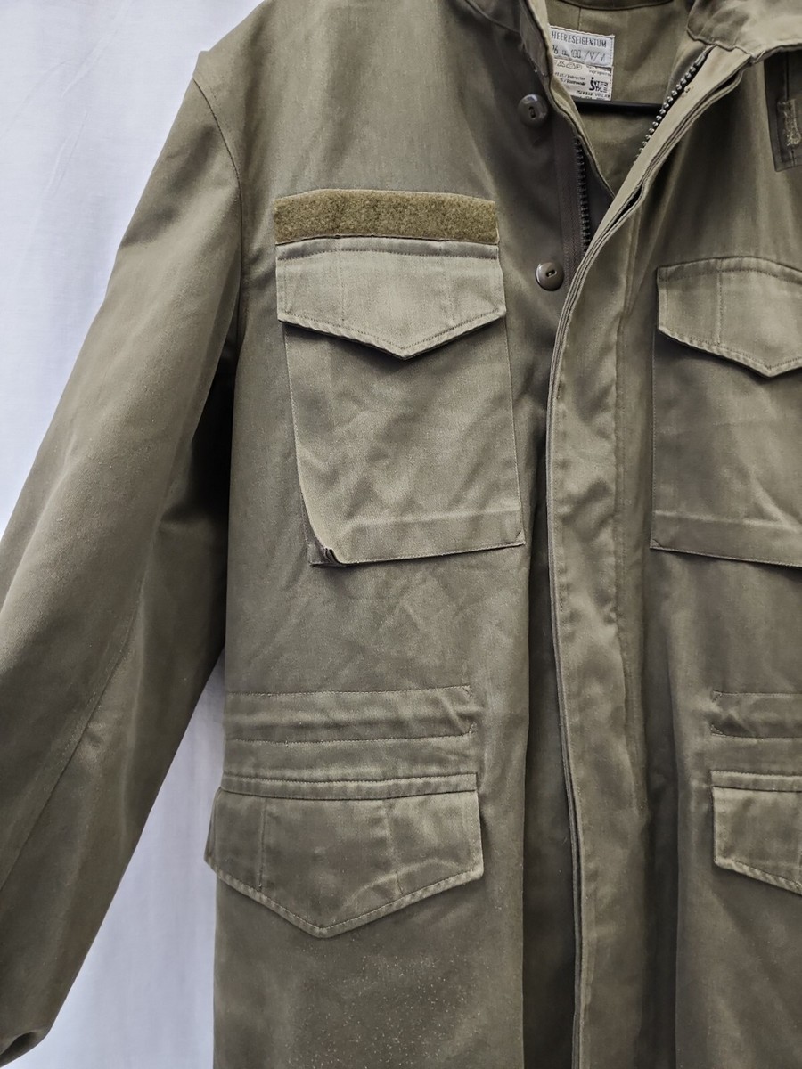 Genuine Austrian Military Jacket Heereseigentum 96 u w/ Zip Out
