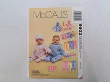 McCall's Pattern - Infant's Jacket, Pants, & Hat (All Sizes) #9602 - Uncut