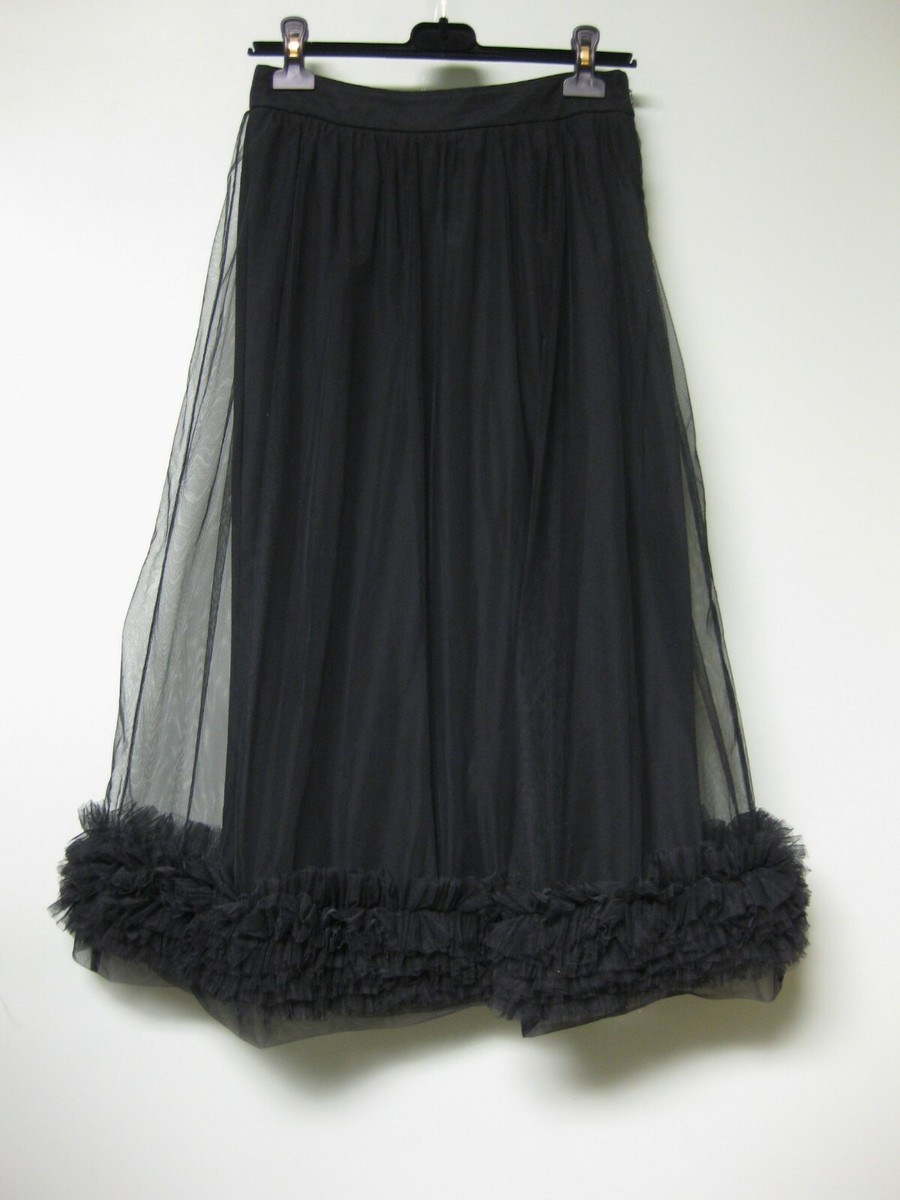 $910 Molly Goddard NEW Ruffled Trim Tutu Skirt 10UK 6