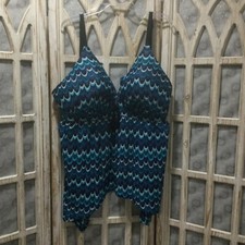 Womens Cacique Blue Tankini Size 24 NWT