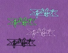 PERFECT die cuts scrapbook cards
