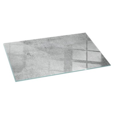 Glas Schutzplatte Kaminofen Mit Hitzeschutz Textur von Rohbeton 120x60 cm