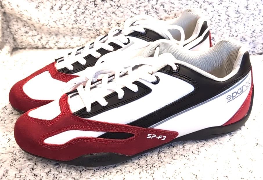 SPARCO SP-F3 Motorsports Driving Shoes Black/Red Size 40 - Image 2 of 4
