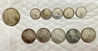 Lot Of Canadian Silver Coins 10 Cents X4 25 Cents X5 50 Cents X1 Dates 1952-67