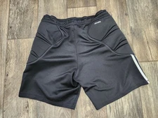 Adidas Goal Keeper Keeping Goalie Shorts Climalote Padded Black Medium