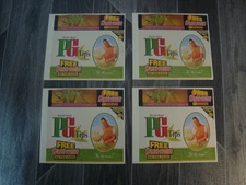 4 x Rare Brooke Bond PG Tips Tea FREE DINOSAUR Stickers