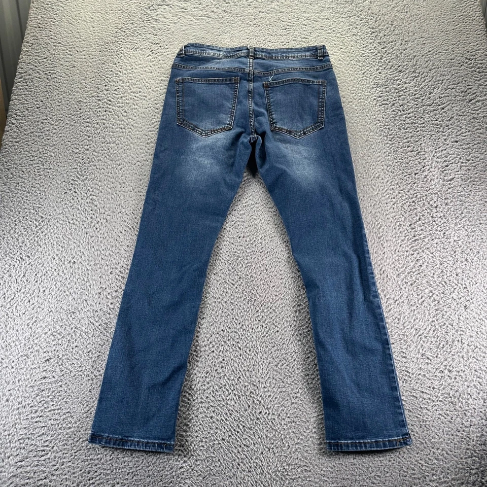 PD&C Jeans Mens 32x30 Blue Dark Wash Cotton Stretch Slim Fit Denim - Image 4 of 4