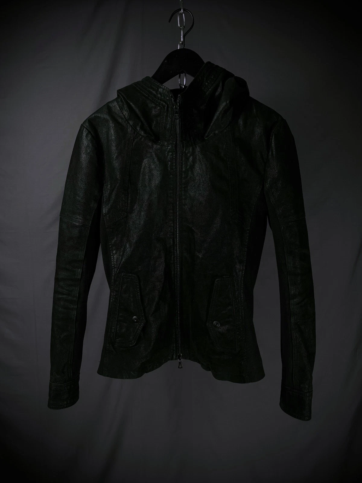 No ID Japanese Brand Hybrid Leather Bono Jacket image 1