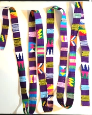 Handwoven Belt Bright Colors Mexico Sash LONG 148 inches (12+ft) 1.25" wide XXL