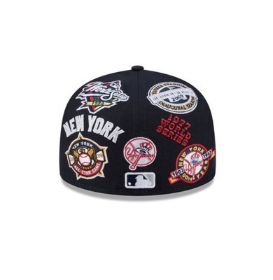 Men's New Era Navy New York Yankees All Over 59FIFTY Fitted Hat Sz