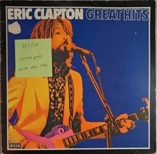 Eric Clapton Great Hits Vinyl Record VG+/G+ 6.22282AG 1975