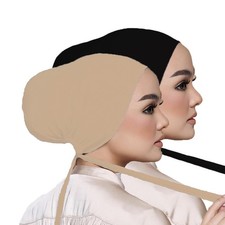 Hijab Caps Under Scarf for Muslim Islam Women Wrap Hair Soft Jersey Inner Und...