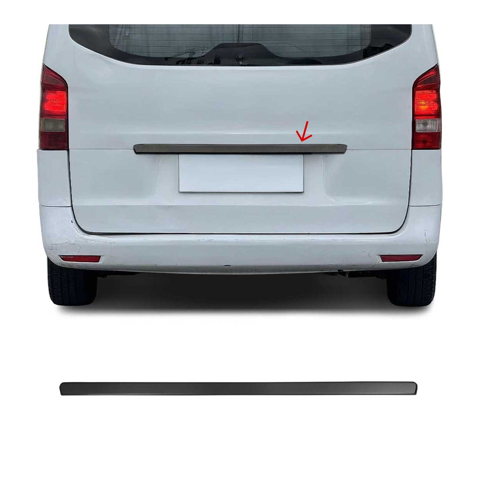 Poignée de coffre Mercedes Vito W447 en inox pour habiller votre van aménagé de voyage