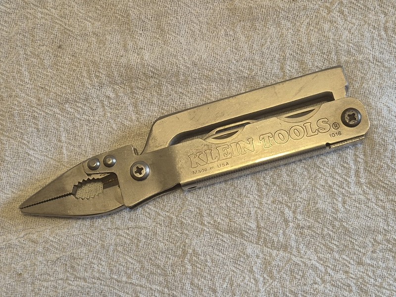 Klein Tools 1016 Multi Tool Pliers, Knife,  Saw, File, Saw, Wire Stripper + More