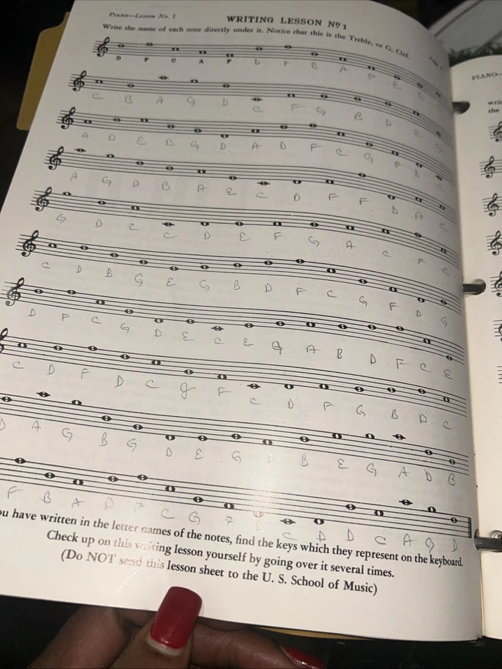 Home Study Course For Piano- U.S. School Of Music NY - 1968- Lessons 1 - 96 - Image 4 of 4