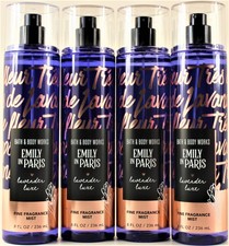 QTY 4 - Bath  Body Works EMILY IN PARIS LAVENDER LUXE Fine Body Mist Spray 8oz
