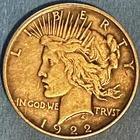 1922 Silver Peace Dollar