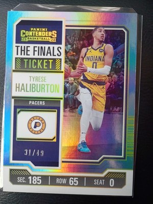 2023-24 Panini Contenders - Tyrese Haliburton #90 The Finals Ticket /49