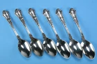 Lot of 6 Vintage Gorham Baronial - Old Sterling Teaspoons - 30 Grams Each