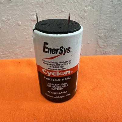 Hawker Cyclon Enersys 2 Volt 2.5 Ah D Sealed Lead Rechargeable Acid Battery