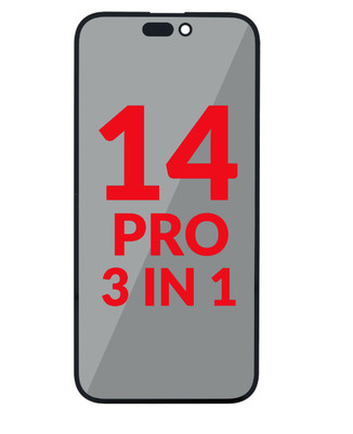 3in1 (Front Glass + Polarizer Film + OCA) for iPhone 14 Pro - Pack of 1x