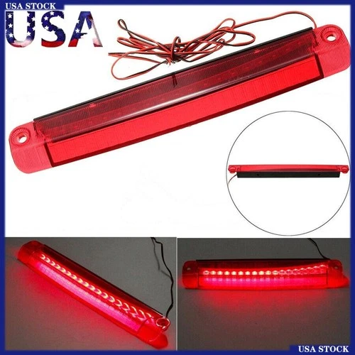 Ultra-Bright Car Red LED Third 3rd Tail Brake Light Stop Parking High Mount Lamp